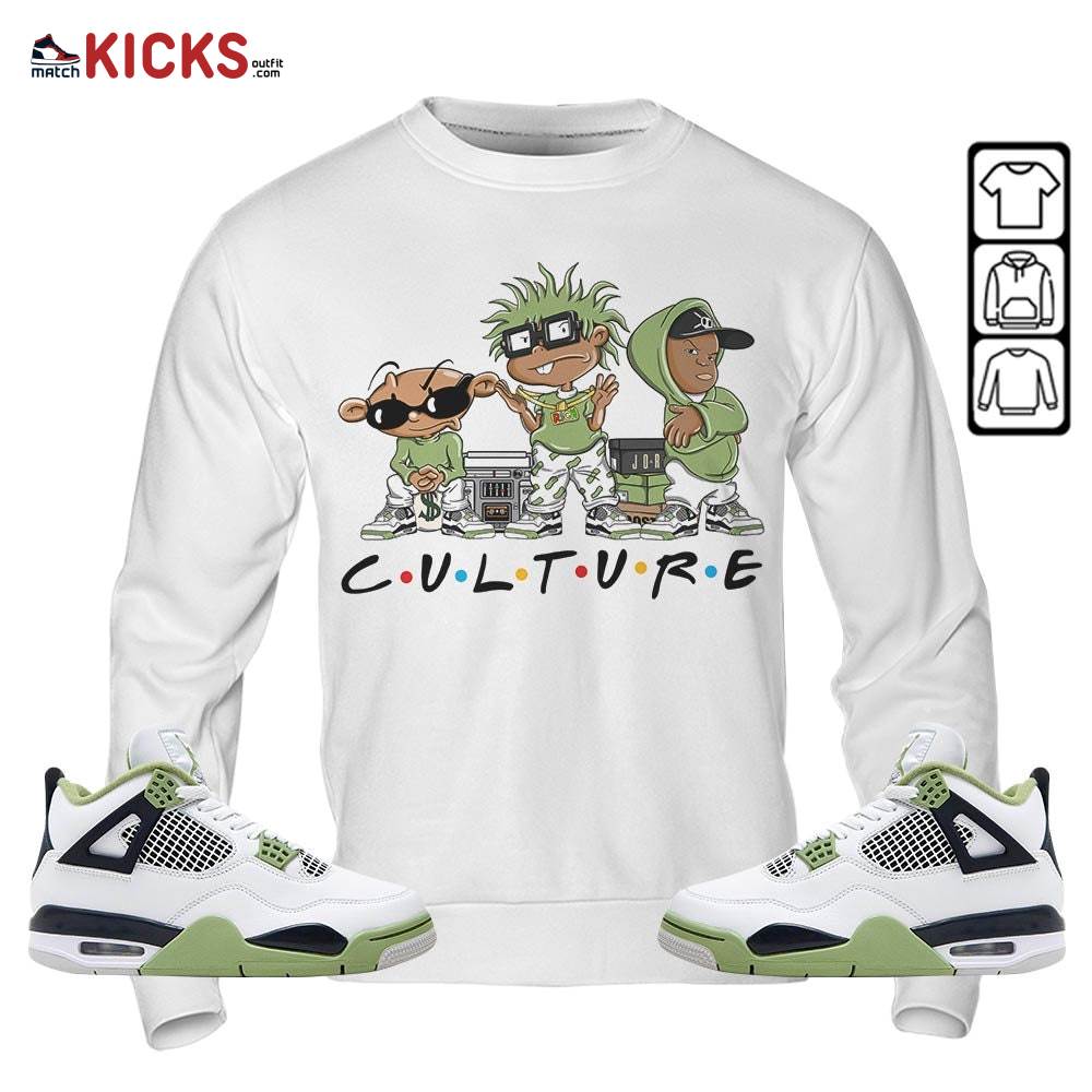 Rugrats KND BeBe Kids Sneaker Shirt Match Retro Oil Green 4s, Jordan 4 Oil Green MKO T-Shirt Rugrats KND BeBe Kids Sneaker Shirt Match Retro Oil Green 4s, Jordan 4 Oil Green MKO T-Shirt