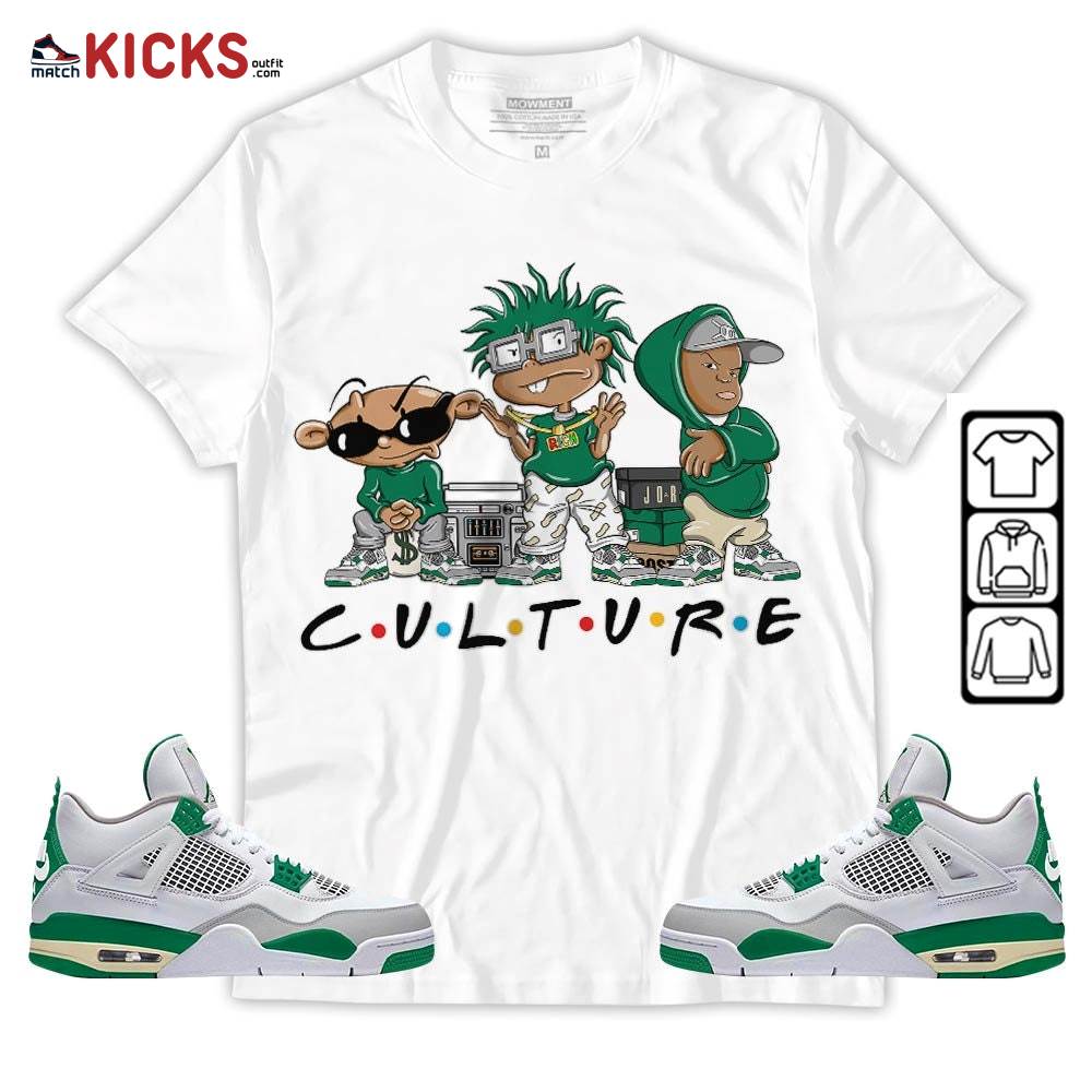 Rugrats KND BeBe Kids Sneaker Shirt Match Retro Pine Green 4s, Jordan 4 Pine Green MKO T-Shirt