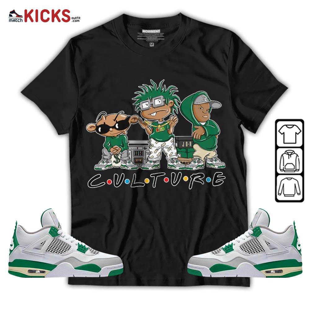 Rugrats KND BeBe Kids Sneaker Shirt Match Retro Pine Green 4s, Jordan 4 Pine Green MKO T-Shirt