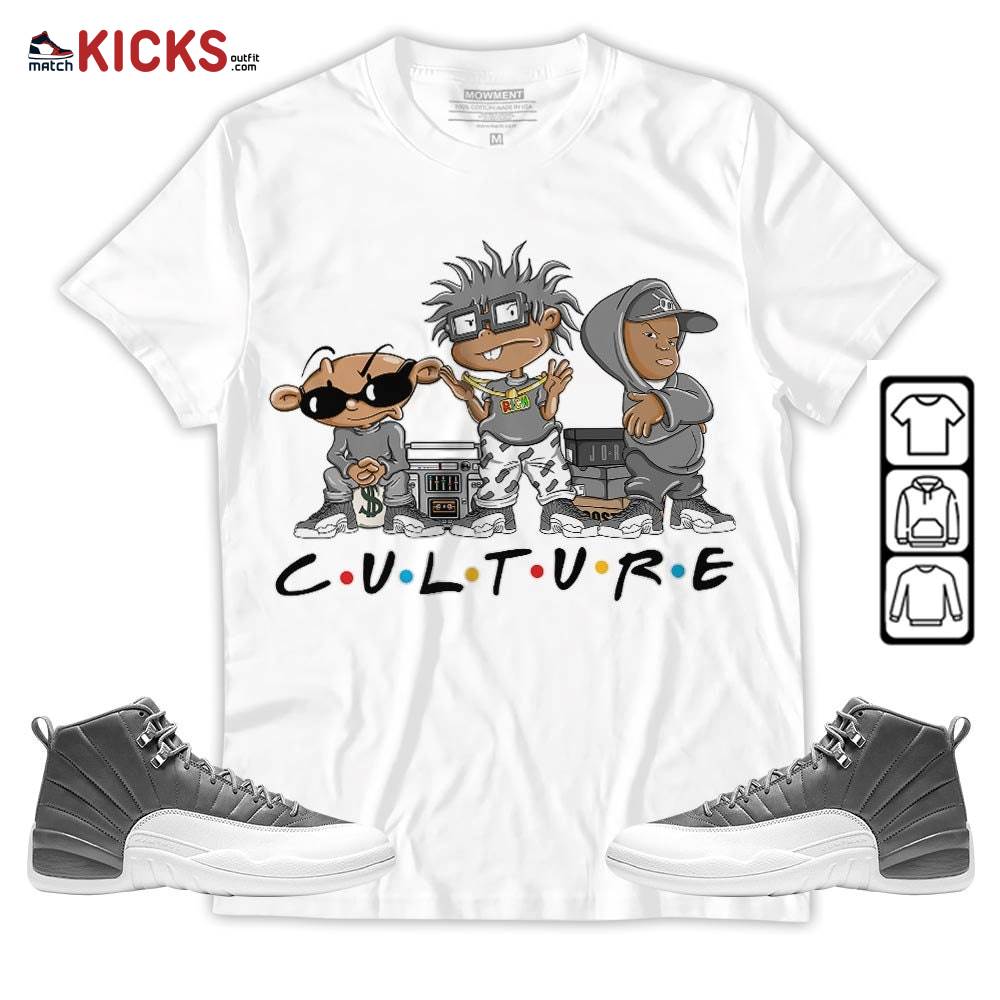 Rugrats KND BeBe Kids Sneaker Shirt Match Retro Stealth 12s, Jordan 12 Retro Stealth MKO Hoodie