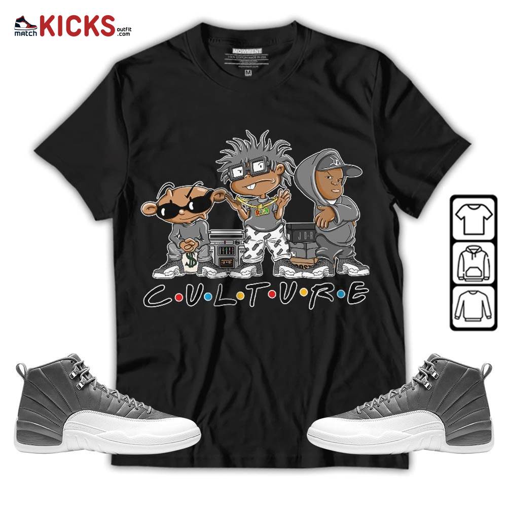 Rugrats KND BeBe Kids Sneaker Shirt Match Retro Stealth 12s, Jordan 12 Retro Stealth MKO T-Shirt