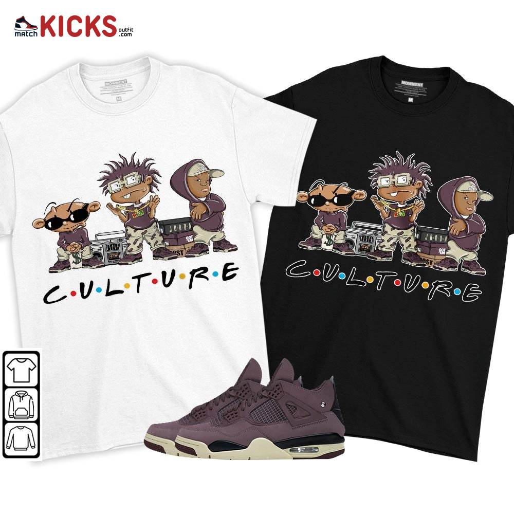 Rugrats KND BeBe Kids Sneaker Shirt Match Violet Ore 4s, Jordan 4 A Ma Maniere Violet Ore MKO T-Shirt