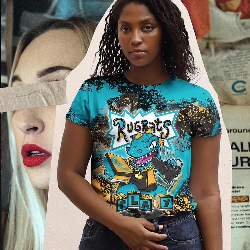 Rugrats Play Drip Sneaker Shirt Match 2023 Retro Aqua 5S, Jordan 5 Aqua Hoodie Sweatshirt Tee All Over Print MKO Shirt Rugrats Play Drip Sneaker Shirt Match 2023 Retro Aqua 5S, Jordan 5 Aqua Hoodie Sweatshirt Tee All Over Print MKO Shirt