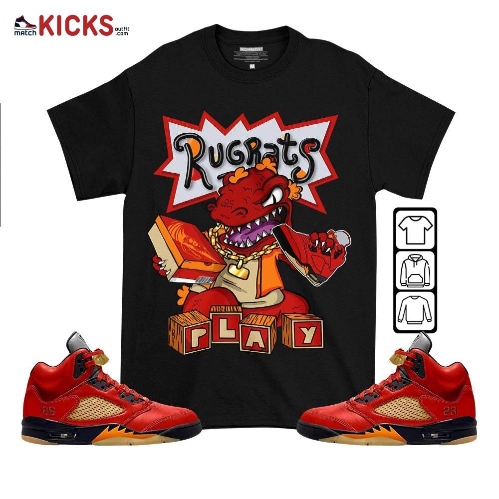 Rugrats Play Sneaker Shirt Match 5 Dunk On Mars, Jordan 5 Mars For Her MKO T-Shirt