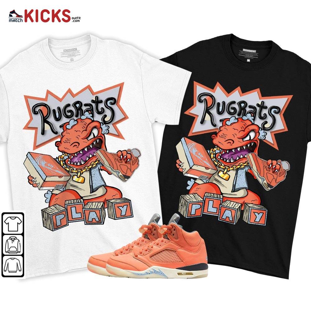 Rugrats Play Sneaker Shirt Match Crimson Bliss 5s, Jordan 5 DJ Khaled Crimson Bliss MKO T-Shirt Rugrats Play Sneaker Shirt Match Crimson Bliss 5s, Jordan 5 DJ Khaled Crimson Bliss MKO T-Shirt
