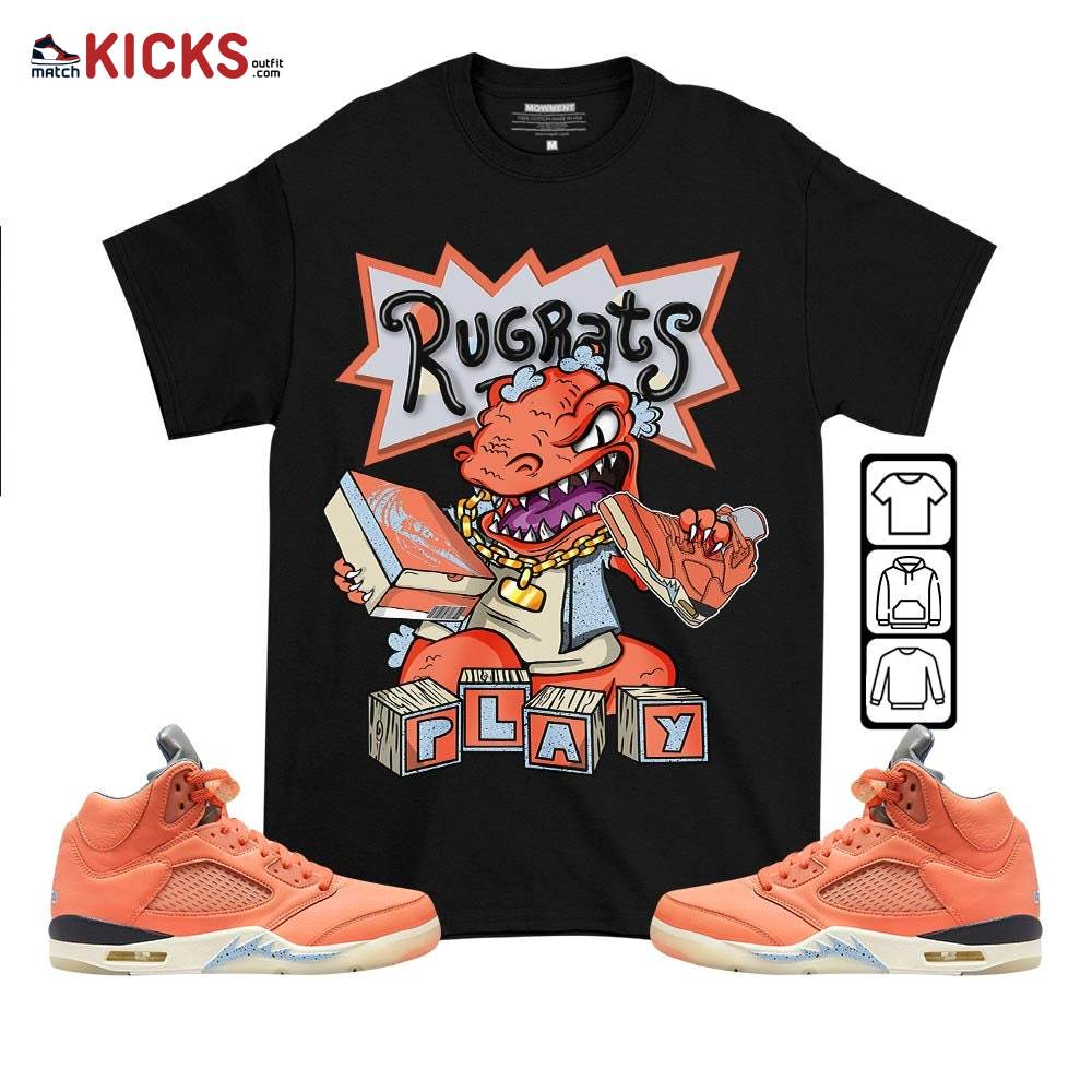 Rugrats Play Sneaker Shirt Match Crimson Bliss 5s, Jordan 5 DJ Khaled Crimson Bliss MKO T-Shirt