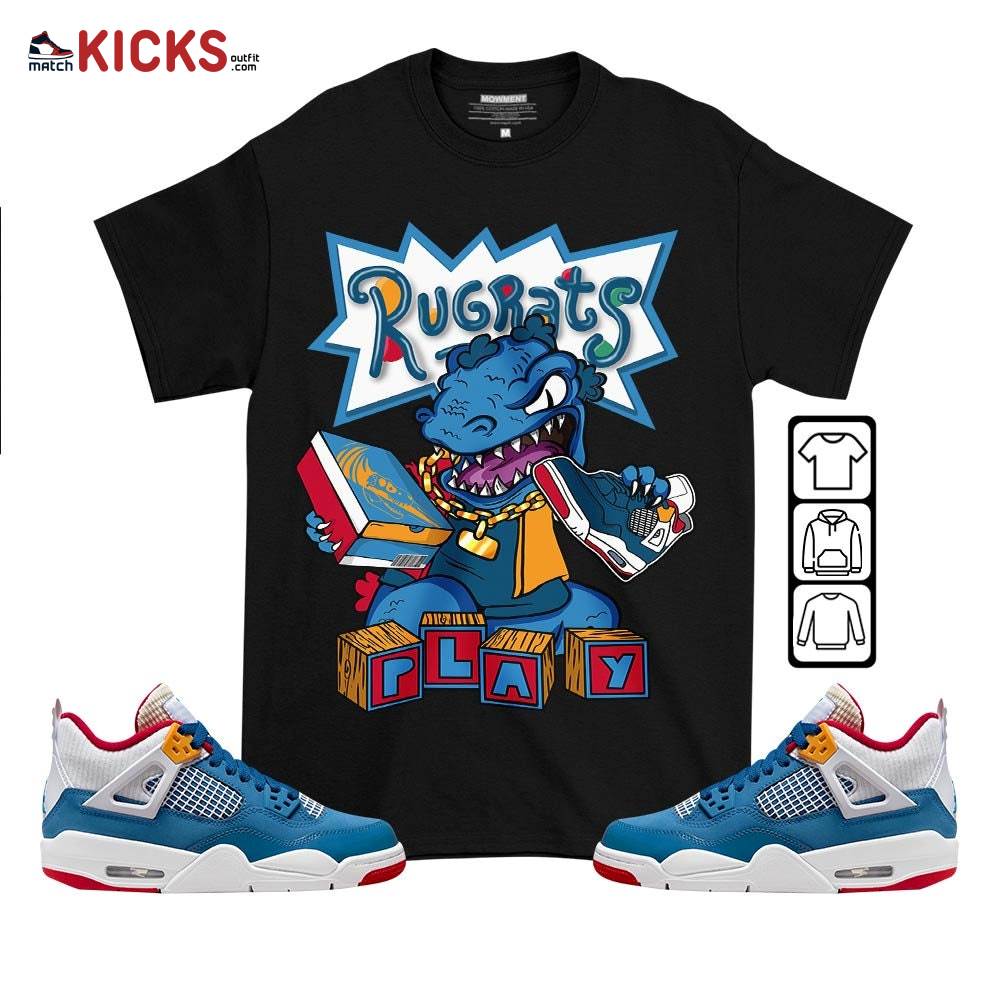 Rugrats Play Sneaker Shirt Match Messy Room 4s, Jordan 4 GS Messy Room MKO T-Shirt