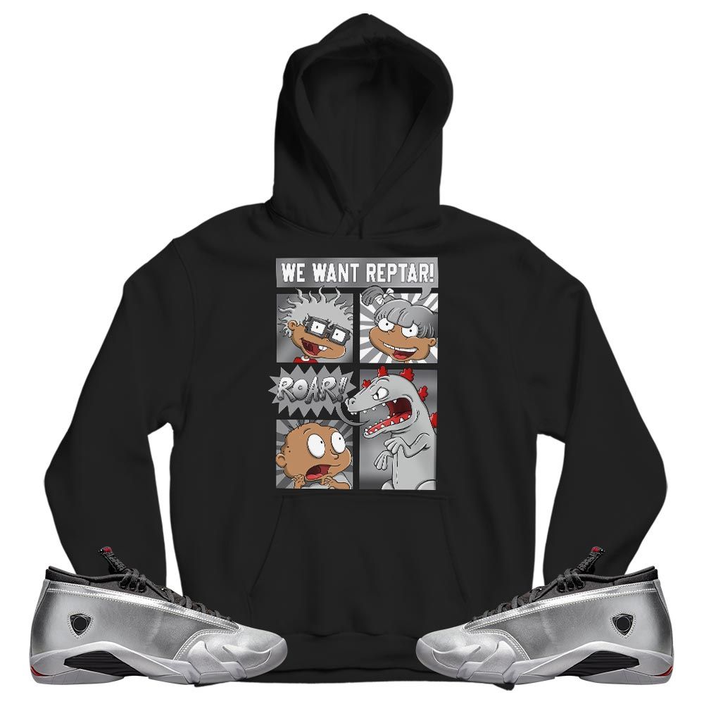 Rugrats Story Sneaker Shirt Match 14 Low Metallic Silver, Jordan 14 Metallic Silver MKO T-Shirt