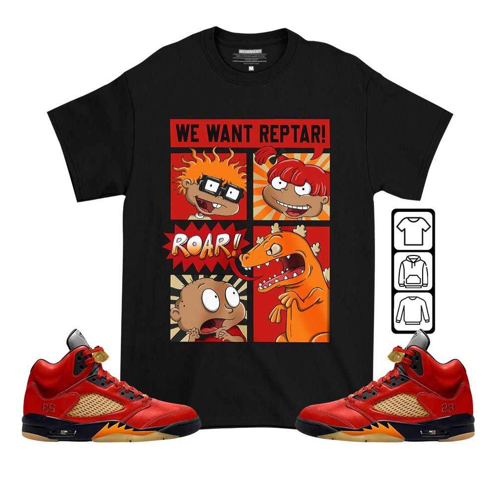 Rugrats Story Sneaker Shirt Match 5 Dunk On Mars, Jordan 5 Mars For Her MKO T-Shirt Rugrats Story Sneaker Shirt Match 5 Dunk On Mars, Jordan 5 Mars For Her MKO T-Shirt