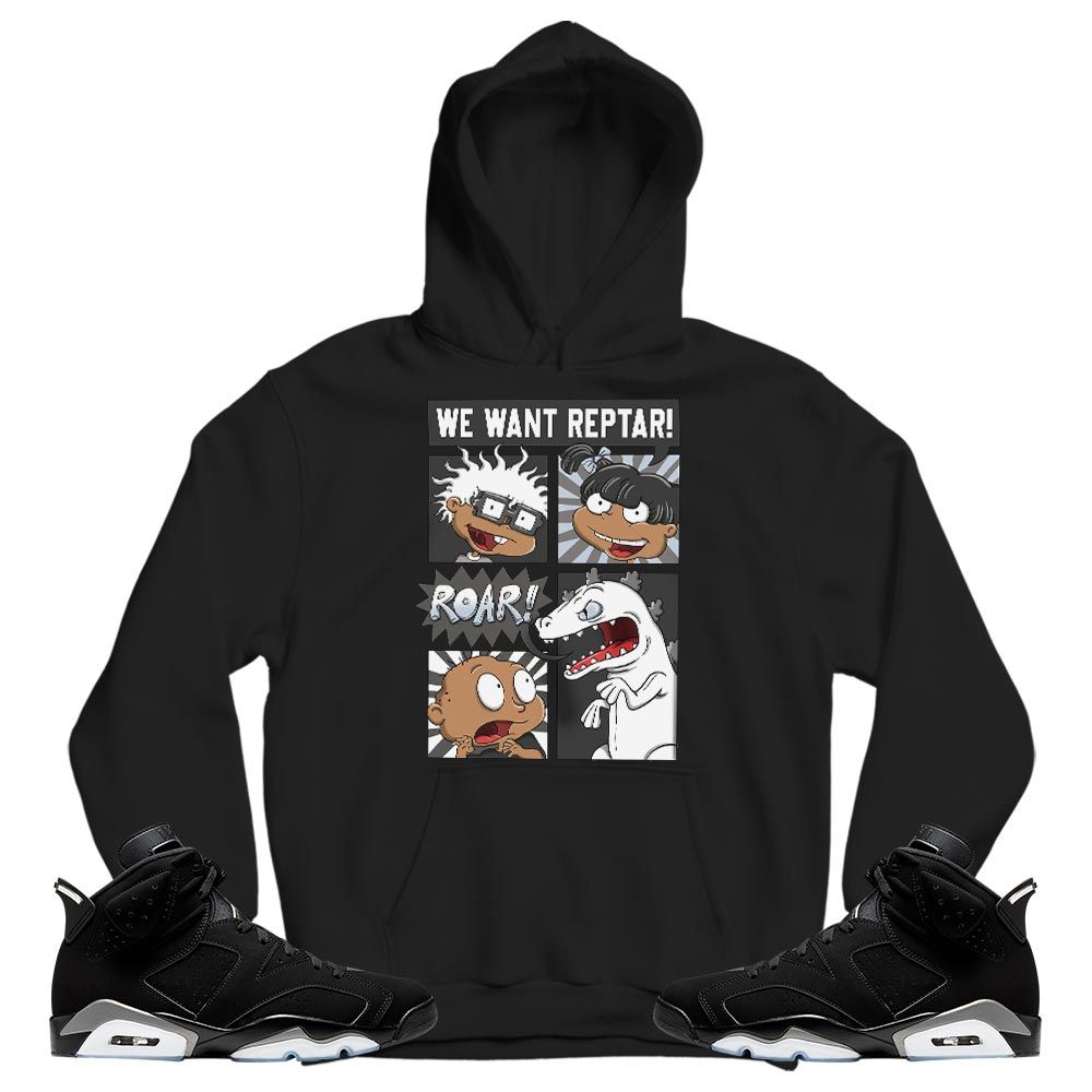 Rugrats Story Sneaker Shirt Match Black Chrome 6s, Jordan 6 Black Chrome MKO T-Shirt