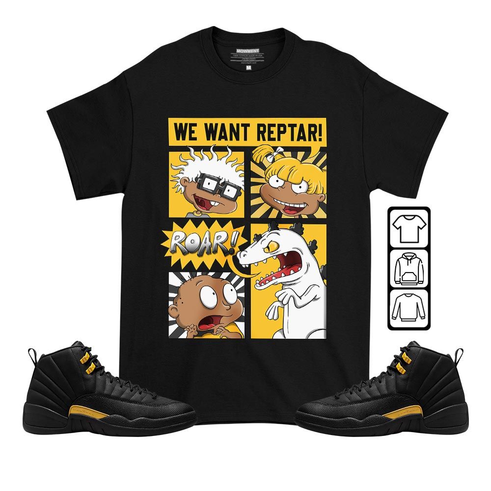 Rugrats Story Sneaker Shirt Match Black Taxi 12s, Jordan 12 Retro Black Taxi MKO T-Shirt Rugrats Story Sneaker Shirt Match Black Taxi 12s, Jordan 12 Retro Black Taxi MKO T-Shirt