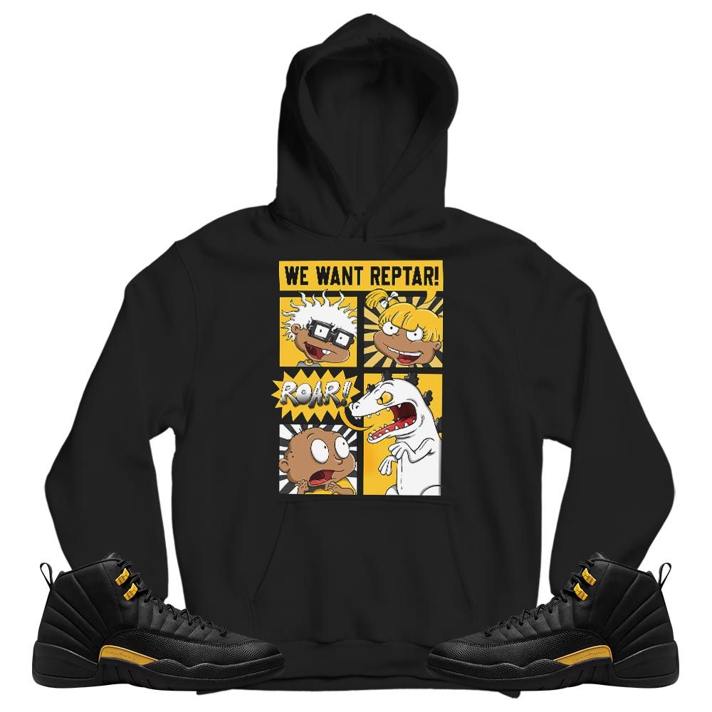 Rugrats Story Sneaker Shirt Match Black Taxi 12s, Jordan 12 Retro Black Taxi MKO T-Shirt