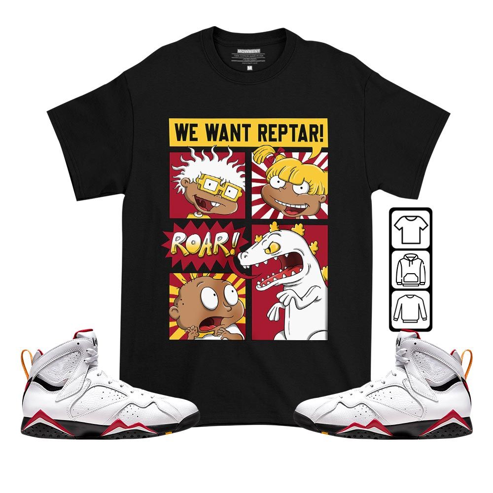 Rugrats Story Sneaker Shirt Match Cardinal 7s, Jordan 7 Retro Cardinal MKO T-Shirt Rugrats Story Sneaker Shirt Match Cardinal 7s, Jordan 7 Retro Cardinal MKO T-Shirt