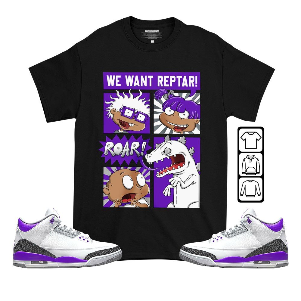 Rugrats Story Sneaker Shirt Match Dark Iris 3s, Jordan 3 Retro Dark Iris MKO T-Shirt Rugrats Story Sneaker Shirt Match Dark Iris 3s, Jordan 3 Retro Dark Iris MKO T-Shirt