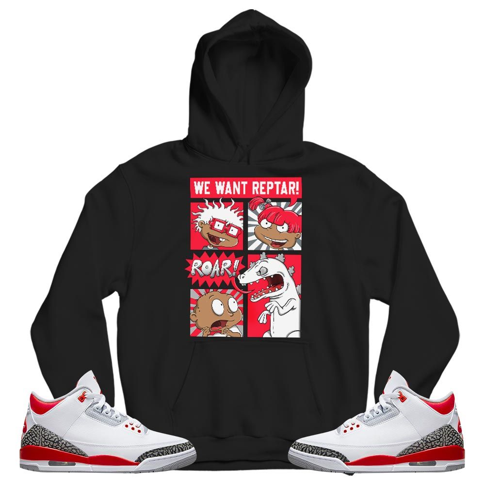 Rugrats Story Sneaker Shirt Match Fire Red 3s, Jordan 3 Retro Fire Red MKO T-Shirt