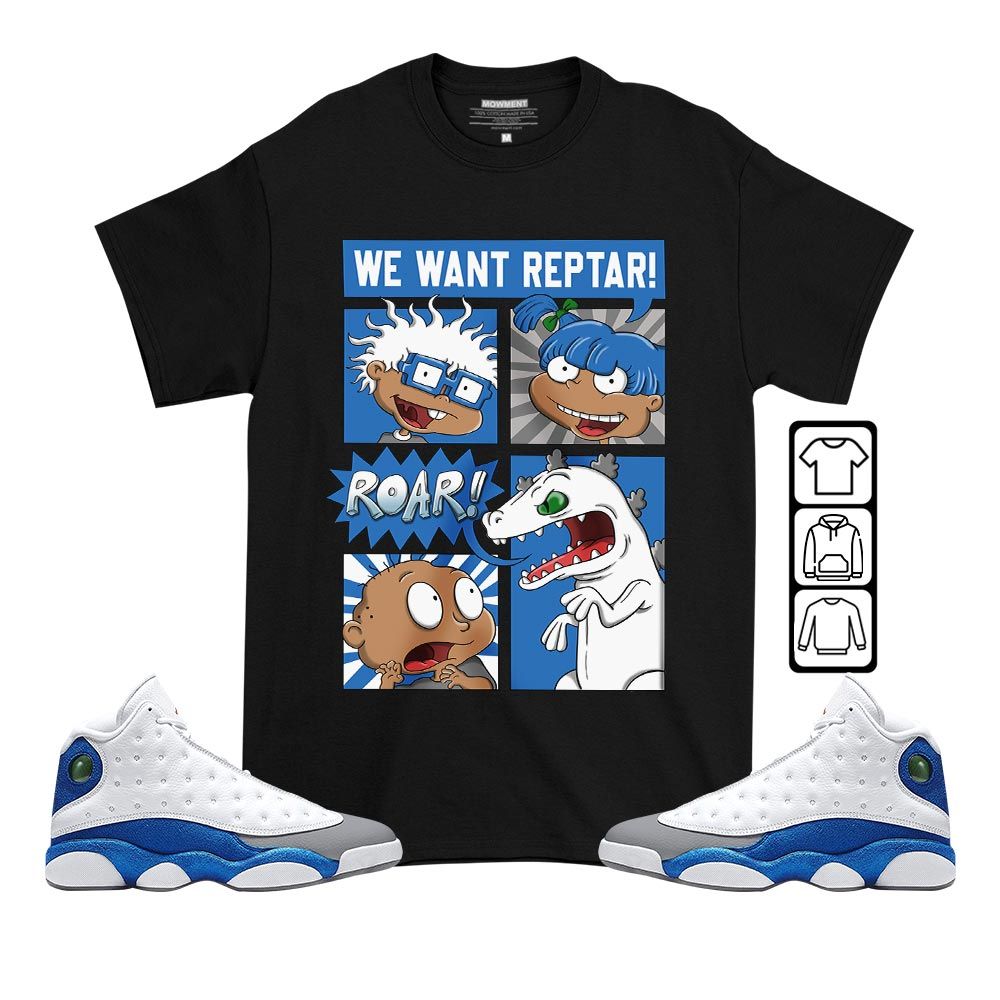 Rugrats Story Sneaker Shirt Match French Blue 13s, Jordan 13 French Blue MKO T-Shirt Rugrats Story Sneaker Shirt Match French Blue 13s, Jordan 13 French Blue MKO T-Shirt