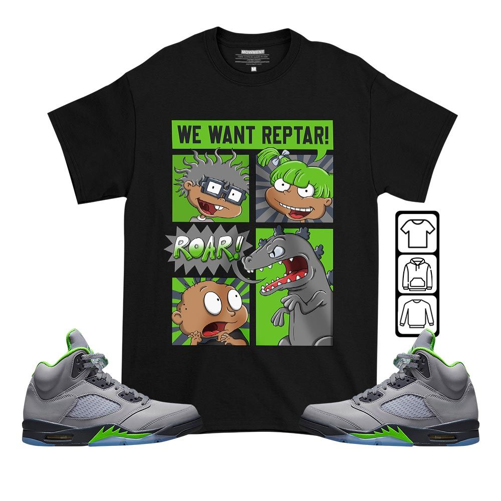 Rugrats Story Sneaker Shirt Match Green Bean 5s, Jordan 5 Retro Green Bean MKO T-Shirt Rugrats Story Sneaker Shirt Match Green Bean 5s, Jordan 5 Retro Green Bean MKO T-Shirt