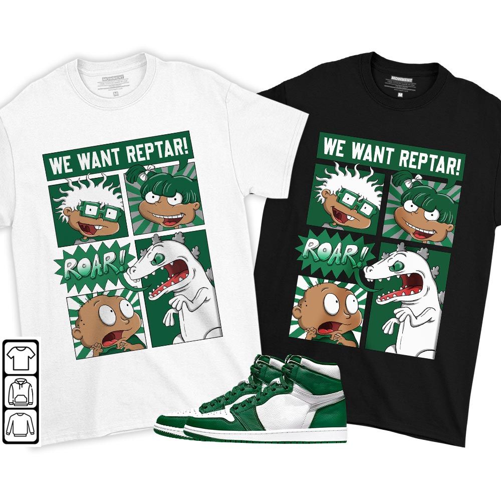 Rugrats Story Sneaker Shirt Match High Gorge Green 1s, Jordan 1 Retro High Gorge Green MKO T-Shirt Rugrats Story Sneaker Shirt Match High Gorge Green 1s, Jordan 1 Retro High Gorge Green MKO T-Shirt