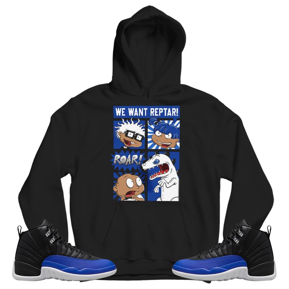 Rugrats Story Sneaker Shirt Match Hyper Royal 12s, Jordan 12 Hyper Royal MKO T-Shirt