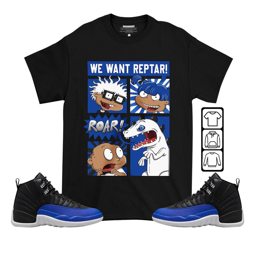 Rugrats Story Sneaker Shirt Match Hyper Royal 12s, Jordan 12 Hyper Royal MKO T-Shirt Rugrats Story Sneaker Shirt Match Hyper Royal 12s, Jordan 12 Hyper Royal MKO T-Shirt