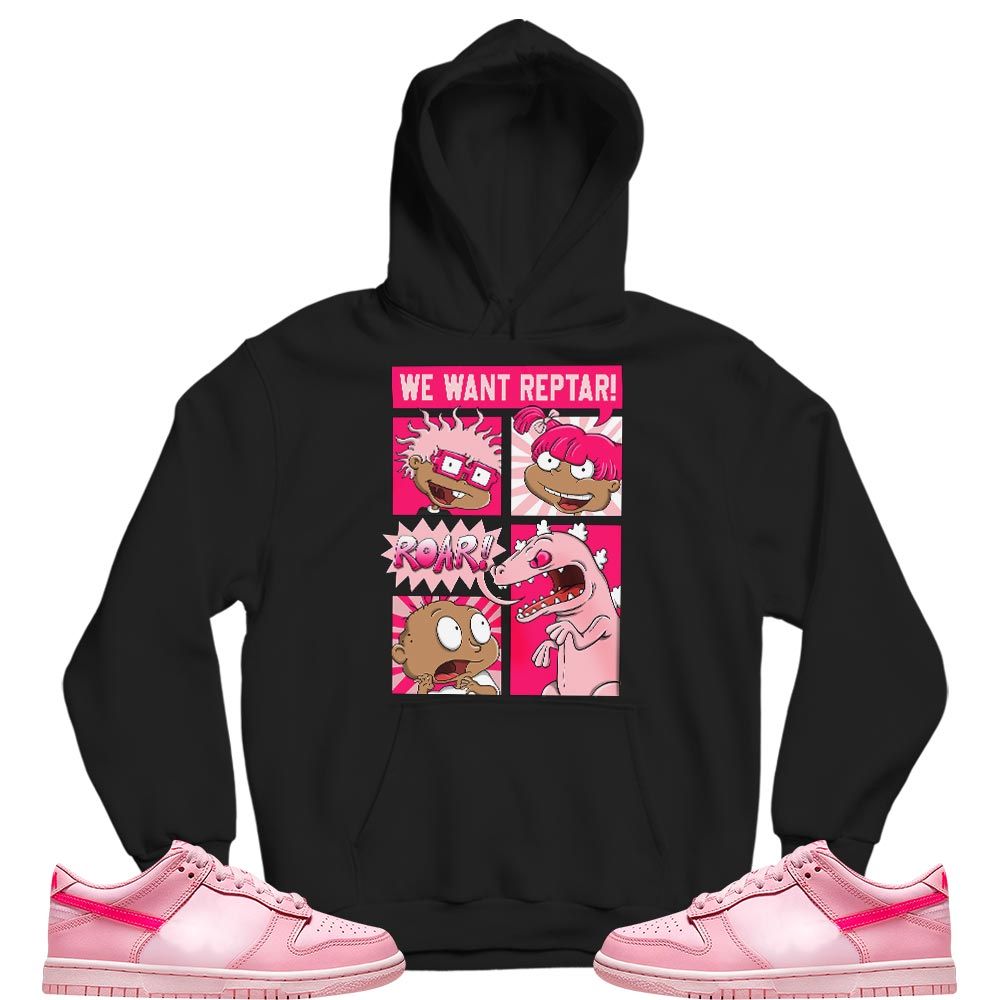Rugrats Story Sneaker Shirt Match Low Triple Pink, Dunk Low Triple Pink MKO T-Shirt