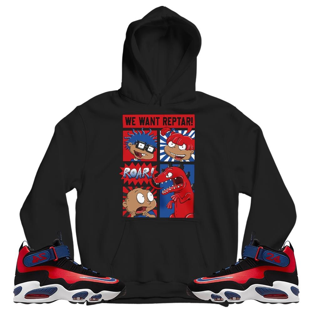 Rugrats Story Sneaker Shirt Match Max 1 Navy Red Black, Air Griffey Max 1 Black Red Navy Blue MKO T-Shirt