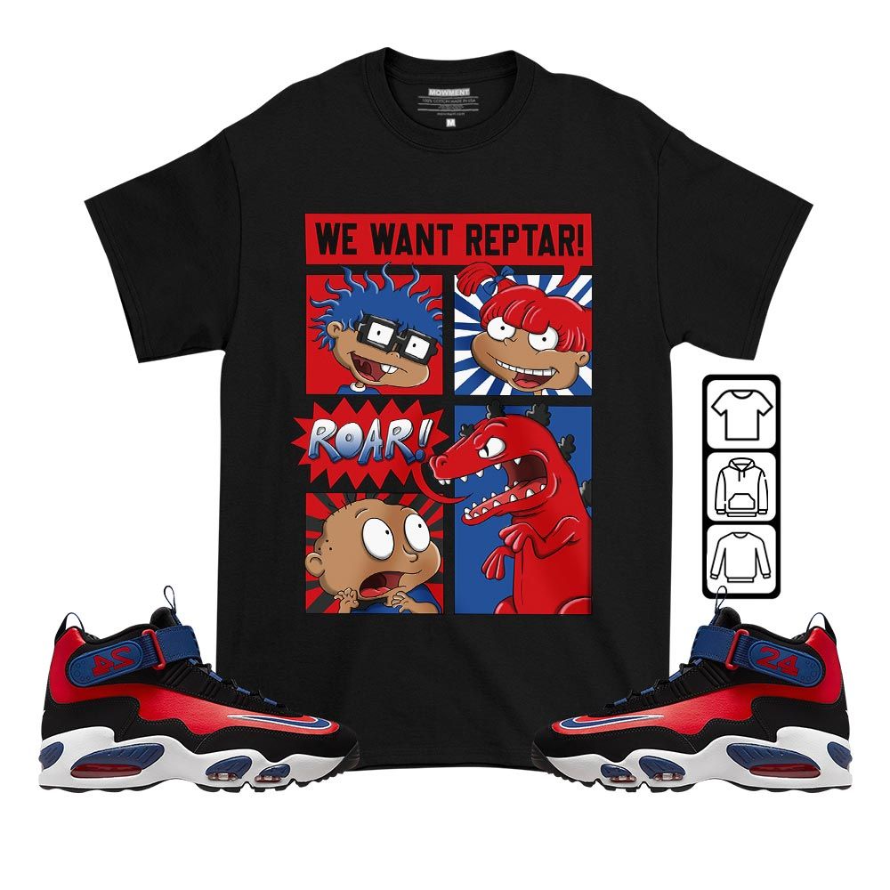 Rugrats Story Sneaker Shirt Match Max 1 Navy Red Black, Air Griffey Max 1 Black Red Navy Blue MKO T-Shirt Rugrats Story Sneaker Shirt Match Max 1 Navy Red Black, Air Griffey Max 1 Black Red Navy Blue MKO T-Shirt