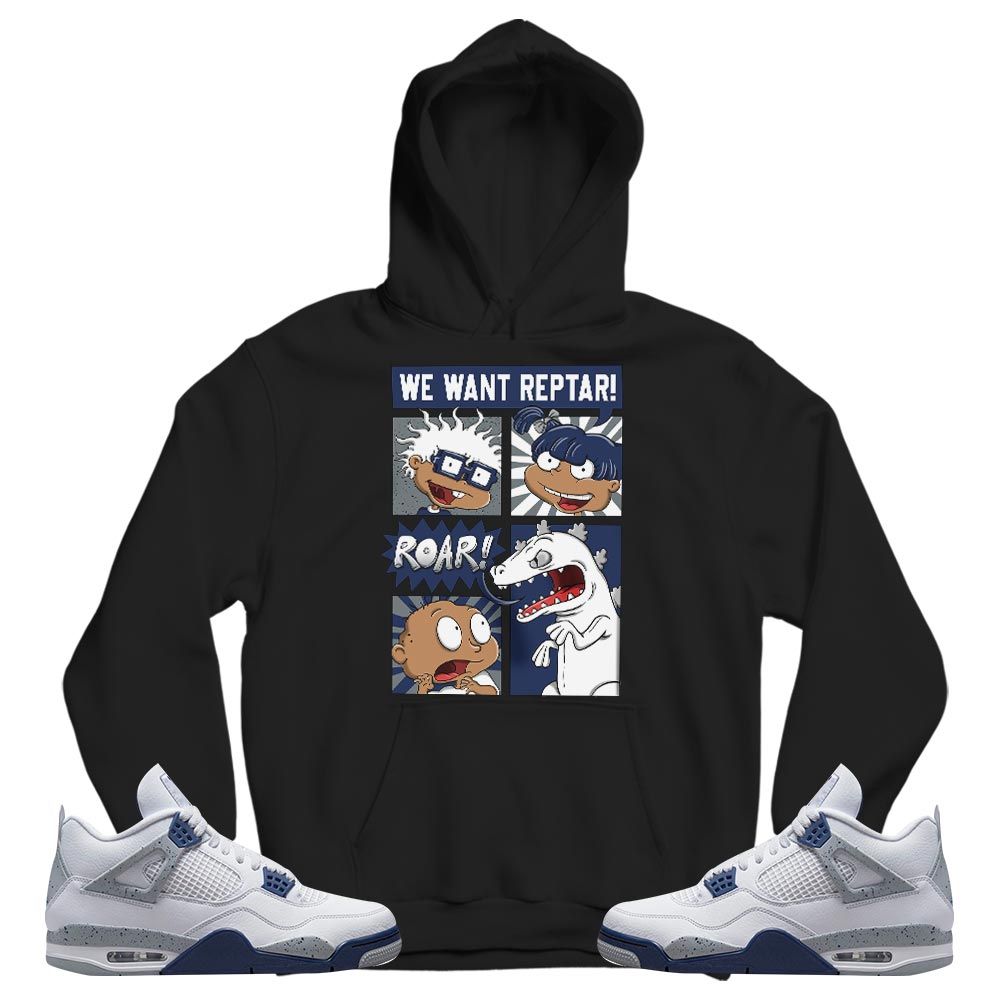 Rugrats Story Sneaker Shirt Match Midnight Navy 4s, Jordan 4 Retro Midnight Navy MKO T-Shirt