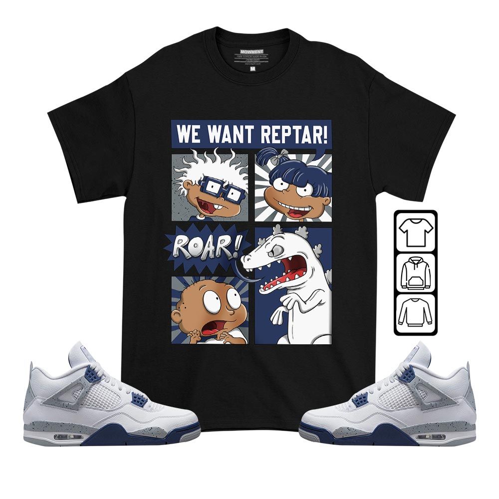 Rugrats Story Sneaker Shirt Match Midnight Navy 4s, Jordan 4 Retro Midnight Navy MKO T-Shirt Rugrats Story Sneaker Shirt Match Midnight Navy 4s, Jordan 4 Retro Midnight Navy MKO T-Shirt