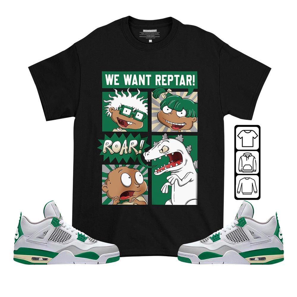 Rugrats Story Sneaker Shirt Match Retro Pine Green 4s, Jordan 4 Pine Green MKO T-Shirt Rugrats Story Sneaker Shirt Match Retro Pine Green 4s, Jordan 4 Pine Green MKO T-Shirt