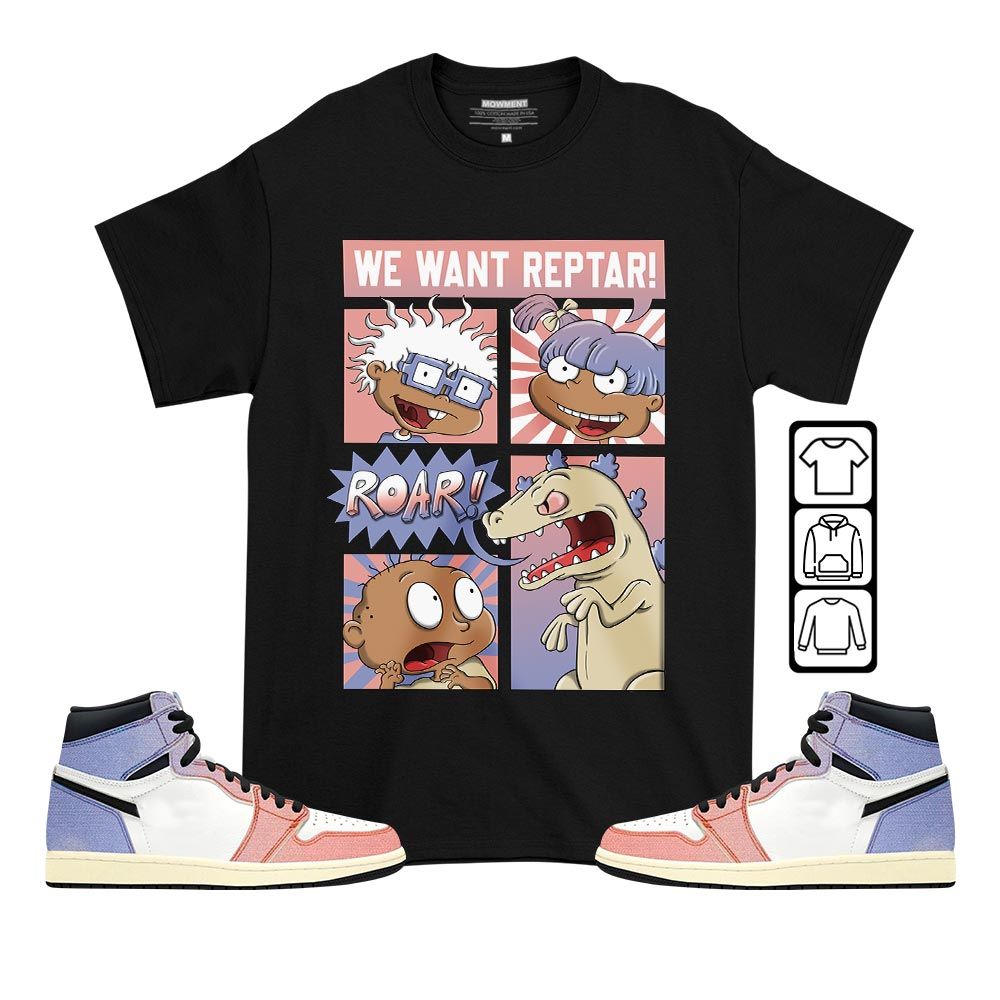 Rugrats Story Sneaker Shirt Match Retro Skyline 1s, Jordan 1 High OG Skyline MKO T-Shirt