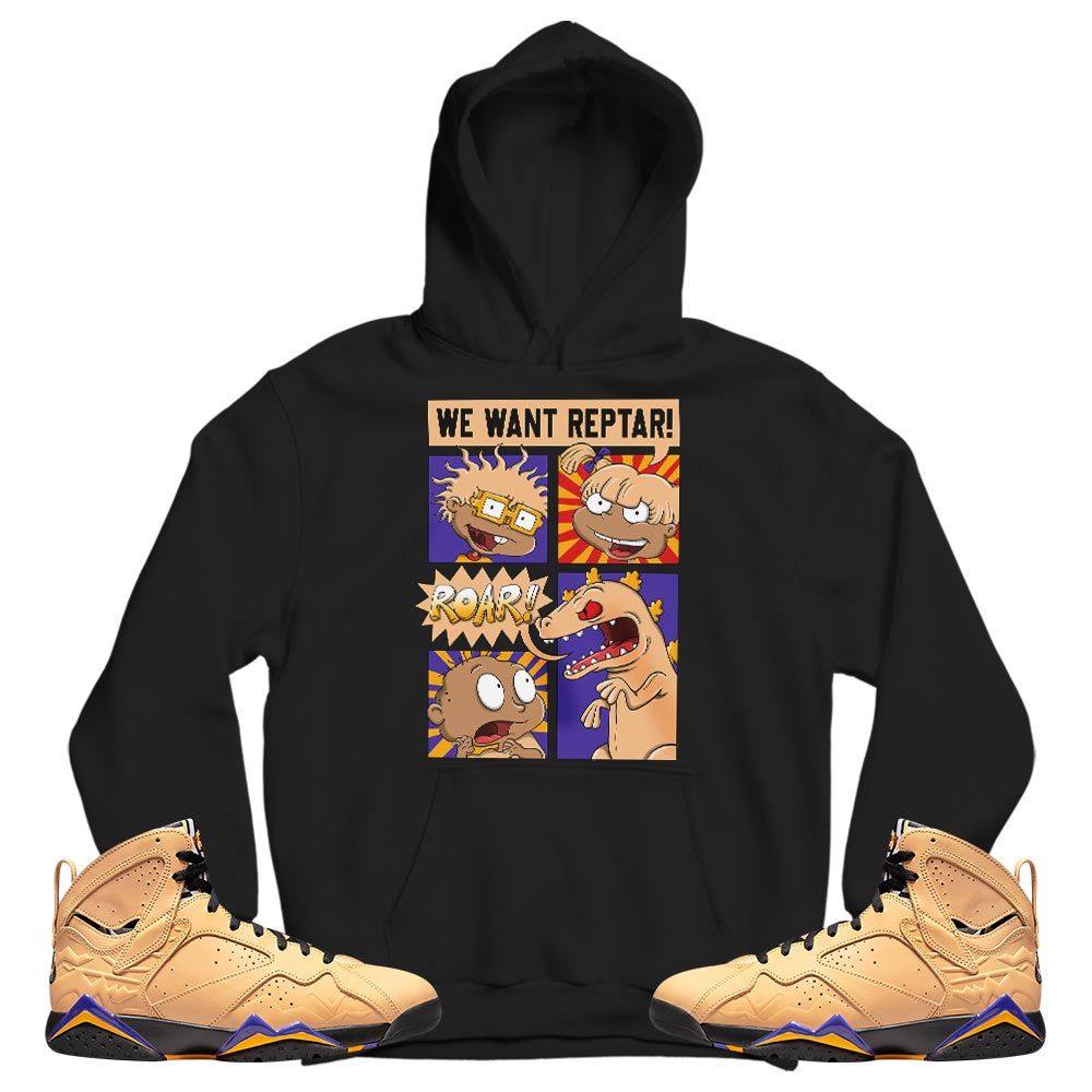 Rugrats Story Sneaker Shirt Match Vachetta Tan 7s, Jordan 7 SE Afrobeats MKO T-Shirt
