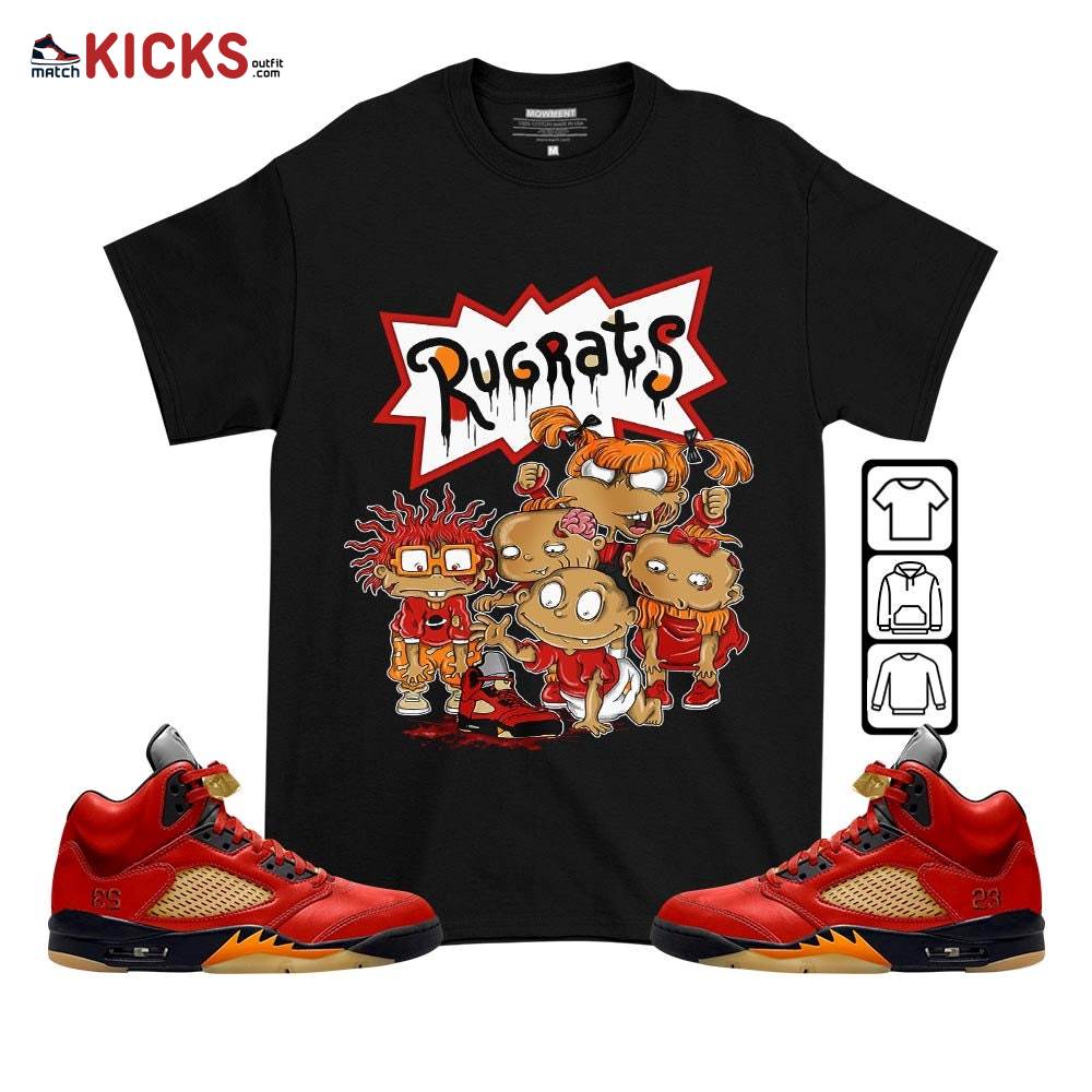 Rugrats Zombie Sneaker Shirt Match 5 Dunk On Mars, Jordan 5 Mars For Her MKO T-Shirt