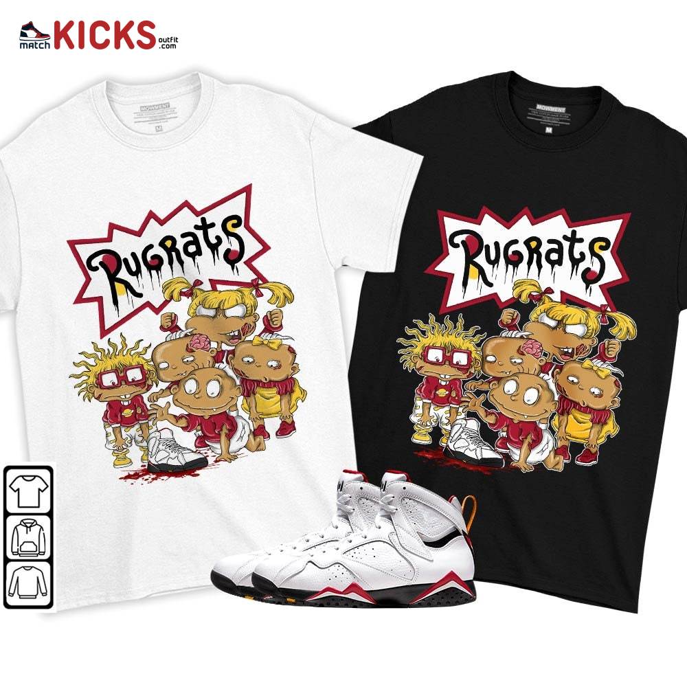 Rugrats Zombie Sneaker Shirt Match Cardinal 7s, Jordan 7 Retro Cardinal MKO T-Shirt Rugrats Zombie Sneaker Shirt Match Cardinal 7s, Jordan 7 Retro Cardinal MKO T-Shirt