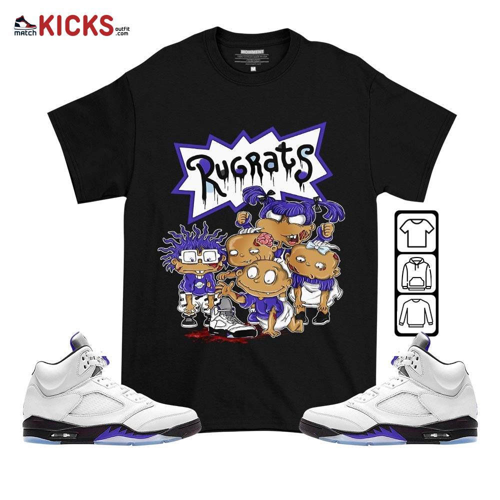 Rugrats Zombie Sneaker Shirt Match Concord 5s, Jordan 5 Retro Concord MKO T-Shirt