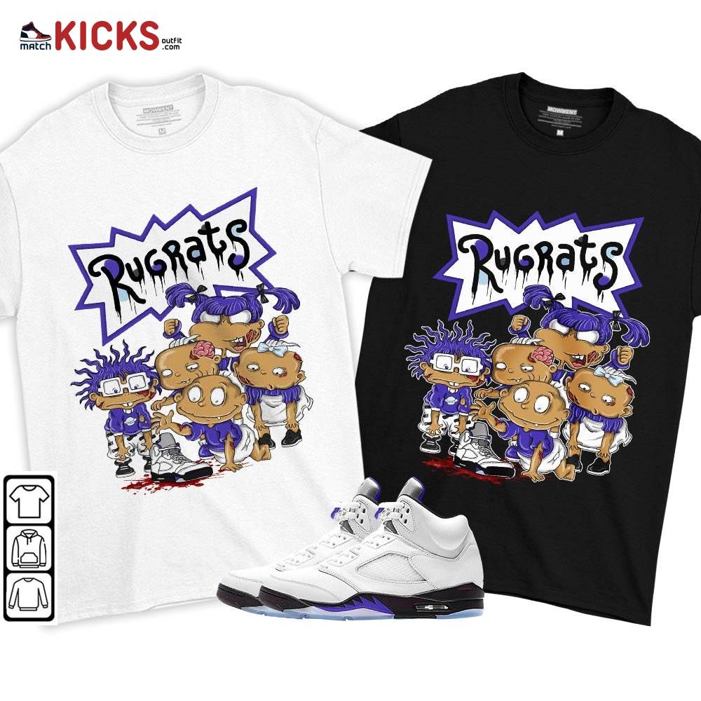 Rugrats Zombie Sneaker Shirt Match Concord 5s, Jordan 5 Retro Concord MKO T-Shirt Rugrats Zombie Sneaker Shirt Match Concord 5s, Jordan 5 Retro Concord MKO T-Shirt