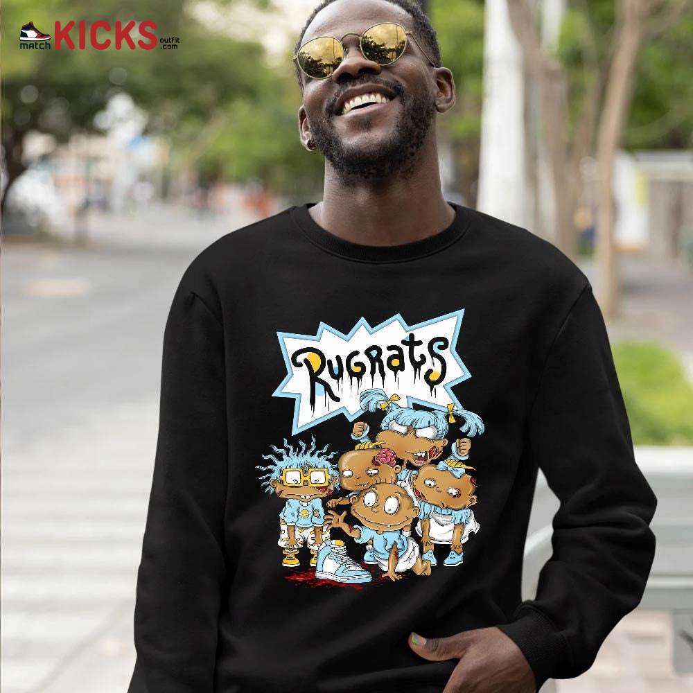 Rugrats Zombie Sneaker Shirt Match Dunk High Blue Chill, Dunk High Homer Simpson MKO T-Shirt Rugrats Zombie Sneaker Shirt Match Dunk High Blue Chill, Dunk High Homer Simpson MKO T-Shirt