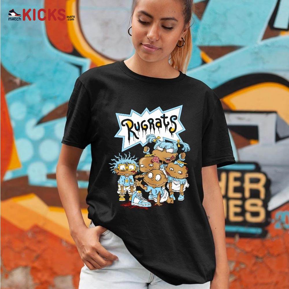 Rugrats Zombie Sneaker Shirt Match Dunk High Blue Chill, Dunk High Homer Simpson MKO T-Shirt Rugrats Zombie Sneaker Shirt Match Dunk High Blue Chill, Dunk High Homer Simpson MKO T-Shirt