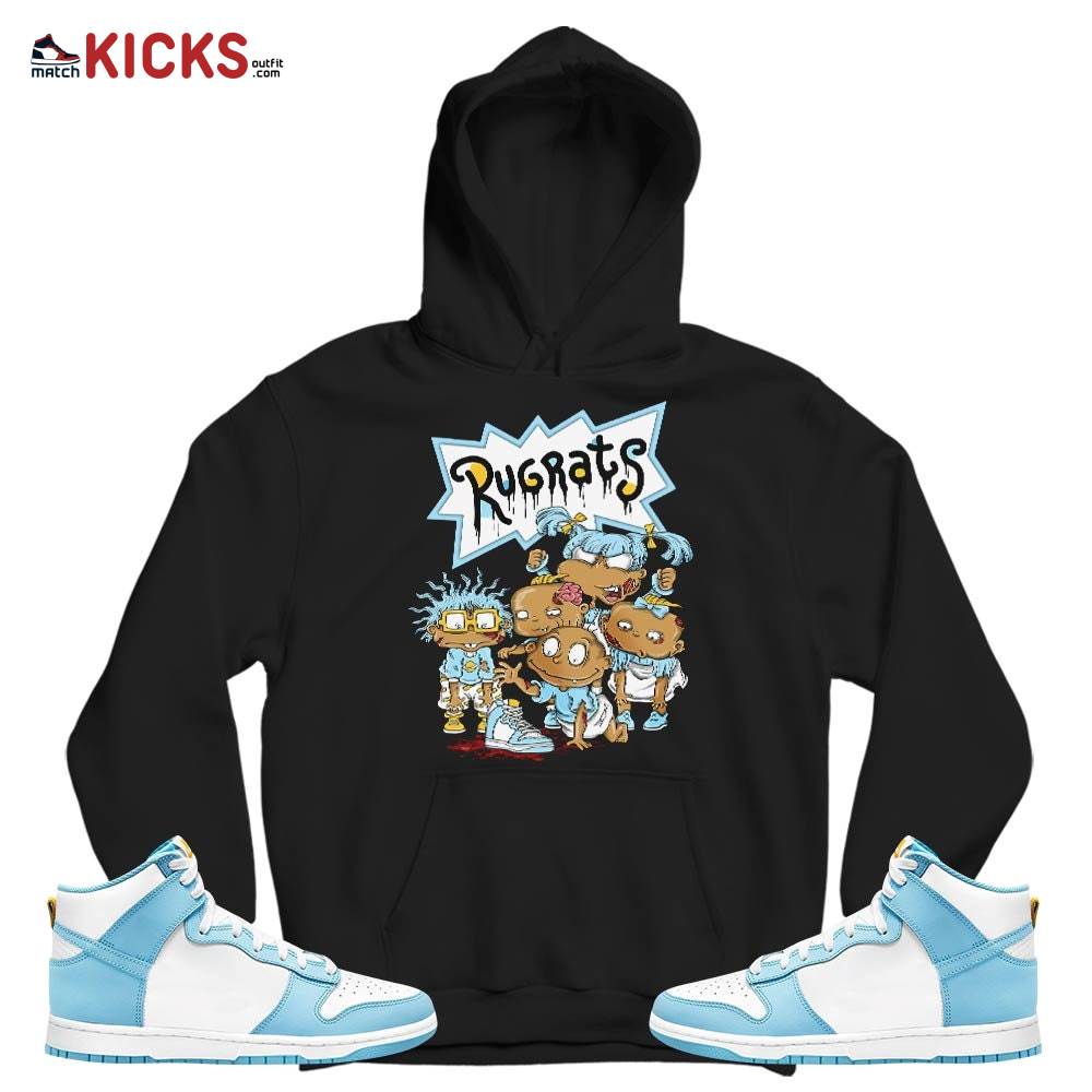 Rugrats Zombie Sneaker Shirt Match Dunk High Blue Chill, Dunk High Homer Simpson MKO T-Shirt Rugrats Zombie Sneaker Shirt Match Dunk High Blue Chill, Dunk High Homer Simpson MKO T-Shirt