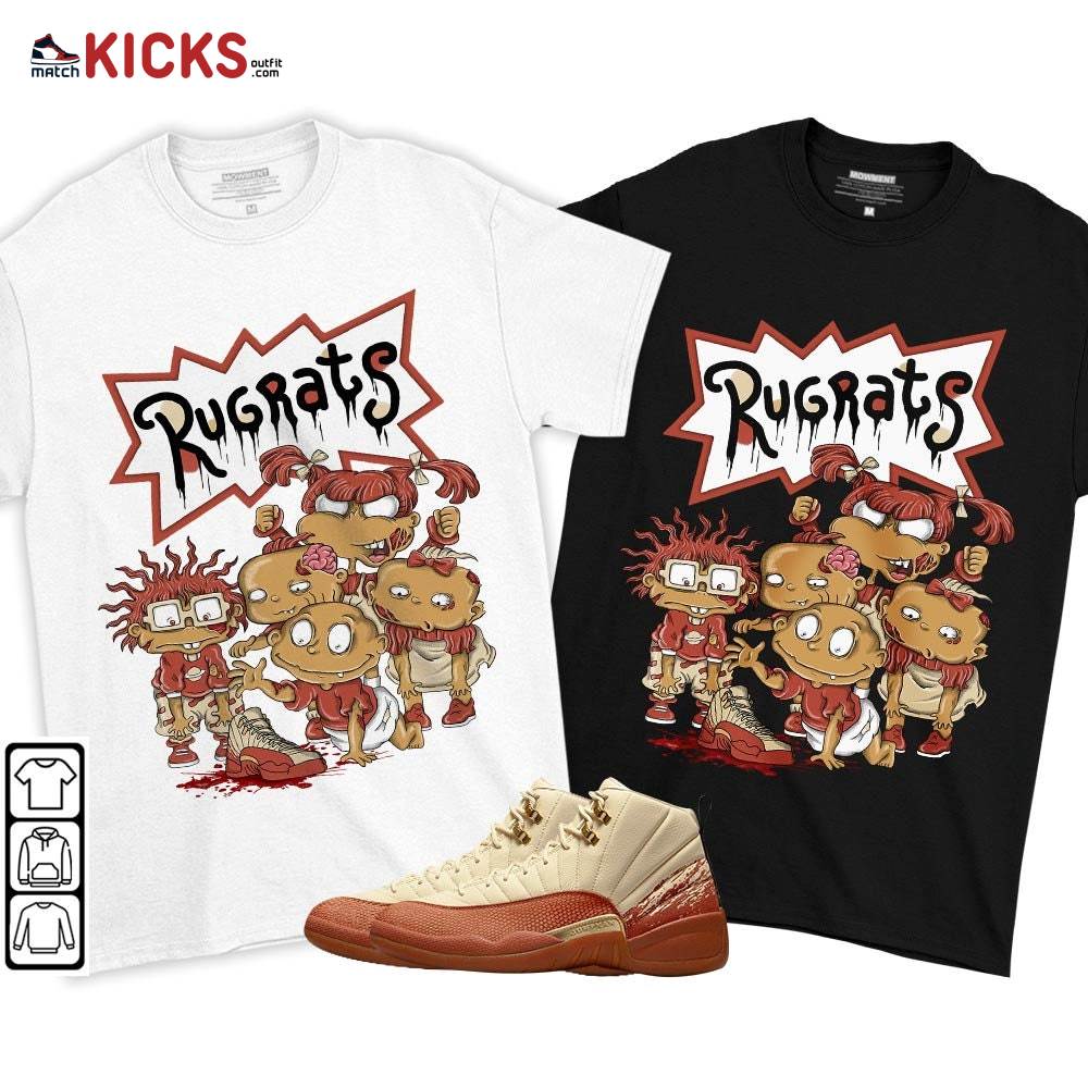 Rugrats Zombie Sneaker Shirt Match Eastside Golf 12s, Jordan 12 Retro Eastside Golf MKO T-Shirt