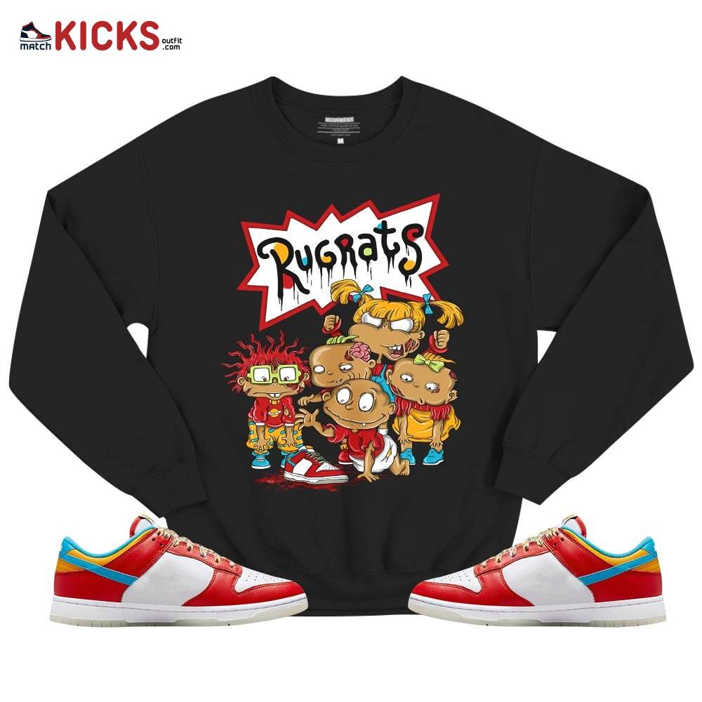Rugrats Zombie Sneaker Shirt Match Fruity Pebbles Shoes, Dunk Low Fruity Pebbles MKO T-Shirt Rugrats Zombie Sneaker Shirt Match Fruity Pebbles Shoes, Dunk Low Fruity Pebbles MKO T-Shirt