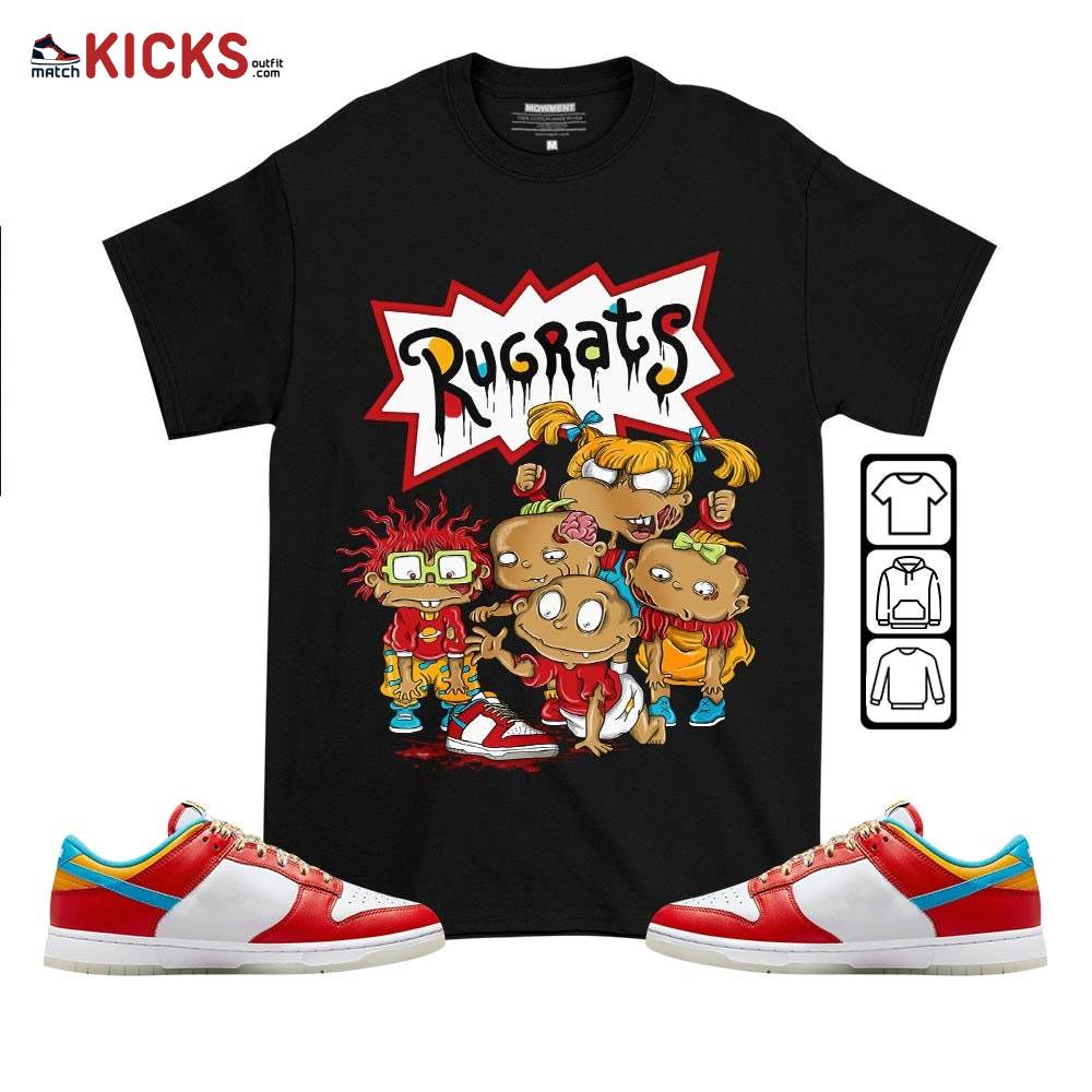 Rugrats Zombie Sneaker Shirt Match Fruity Pebbles Shoes, Dunk Low Fruity Pebbles MKO T-Shirt