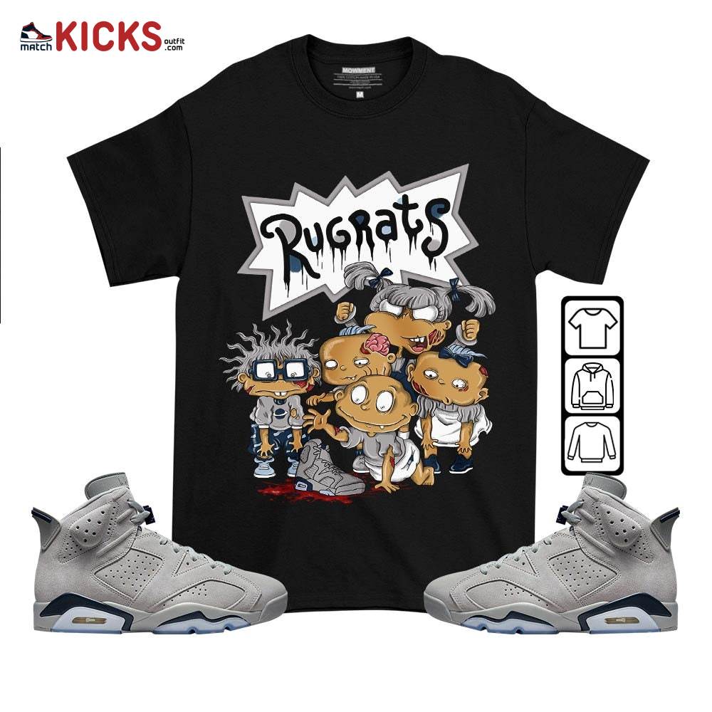 Rugrats Zombie Sneaker Shirt Match Georgetown 6s, Jordan 6 Retro Georgetown MKO T-Shirt