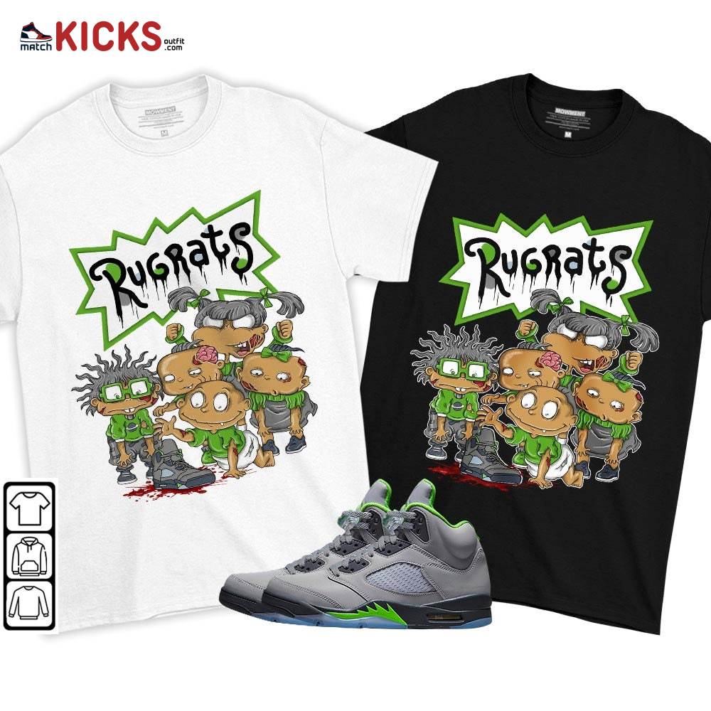 Rugrats Zombie Sneaker Shirt Match Green Bean 5s, Jordan 5 Retro Green Bean MKO T-Shirt Rugrats Zombie Sneaker Shirt Match Green Bean 5s, Jordan 5 Retro Green Bean MKO T-Shirt