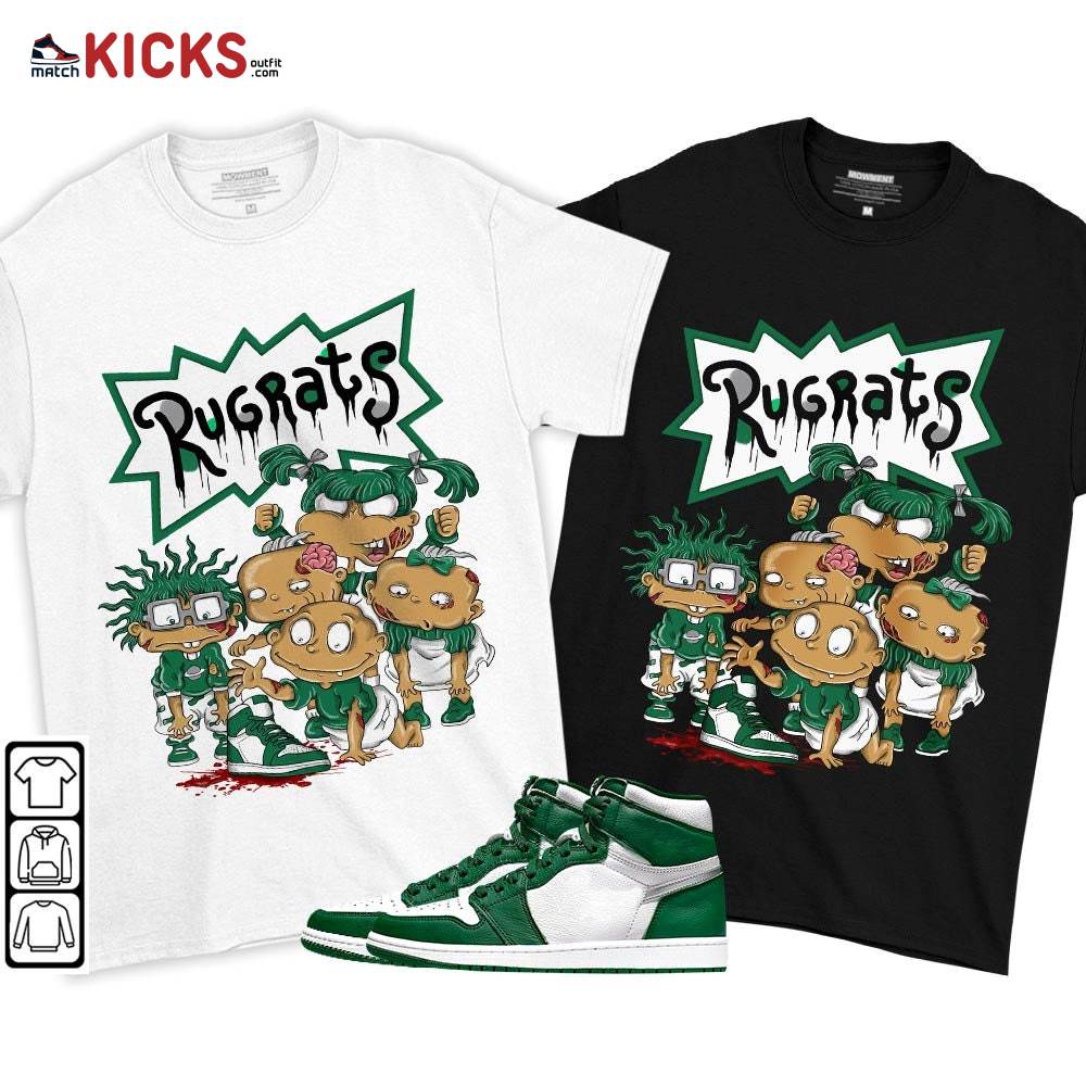 Rugrats Zombie Sneaker Shirt Match High Gorge Green 1s, Jordan 1 Retro High Gorge Green MKO T-Shirt Rugrats Zombie Sneaker Shirt Match High Gorge Green 1s, Jordan 1 Retro High Gorge Green MKO T-Shirt