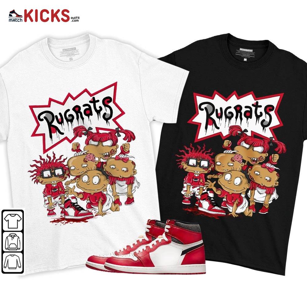Rugrats Zombie Sneaker Shirt Match High OG Chicago 1s, Jordan 1 Lost and Found Chicago MKO T-Shirt Rugrats Zombie Sneaker Shirt Match High OG Chicago 1s, Jordan 1 Lost and Found Chicago MKO T-Shirt