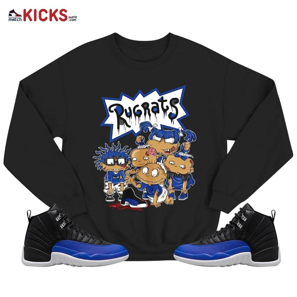 Rugrats Zombie Sneaker Shirt Match Hyper Royal 12s, Jordan 12 Hyper Royal MKO T-Shirt Rugrats Zombie Sneaker Shirt Match Hyper Royal 12s, Jordan 12 Hyper Royal MKO T-Shirt