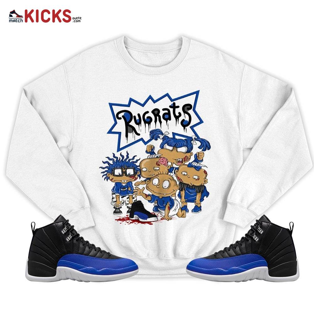 Rugrats Zombie Sneaker Shirt Match Hyper Royal 12s, Jordan 12 Hyper Royal MKO T-Shirt Rugrats Zombie Sneaker Shirt Match Hyper Royal 12s, Jordan 12 Hyper Royal MKO T-Shirt