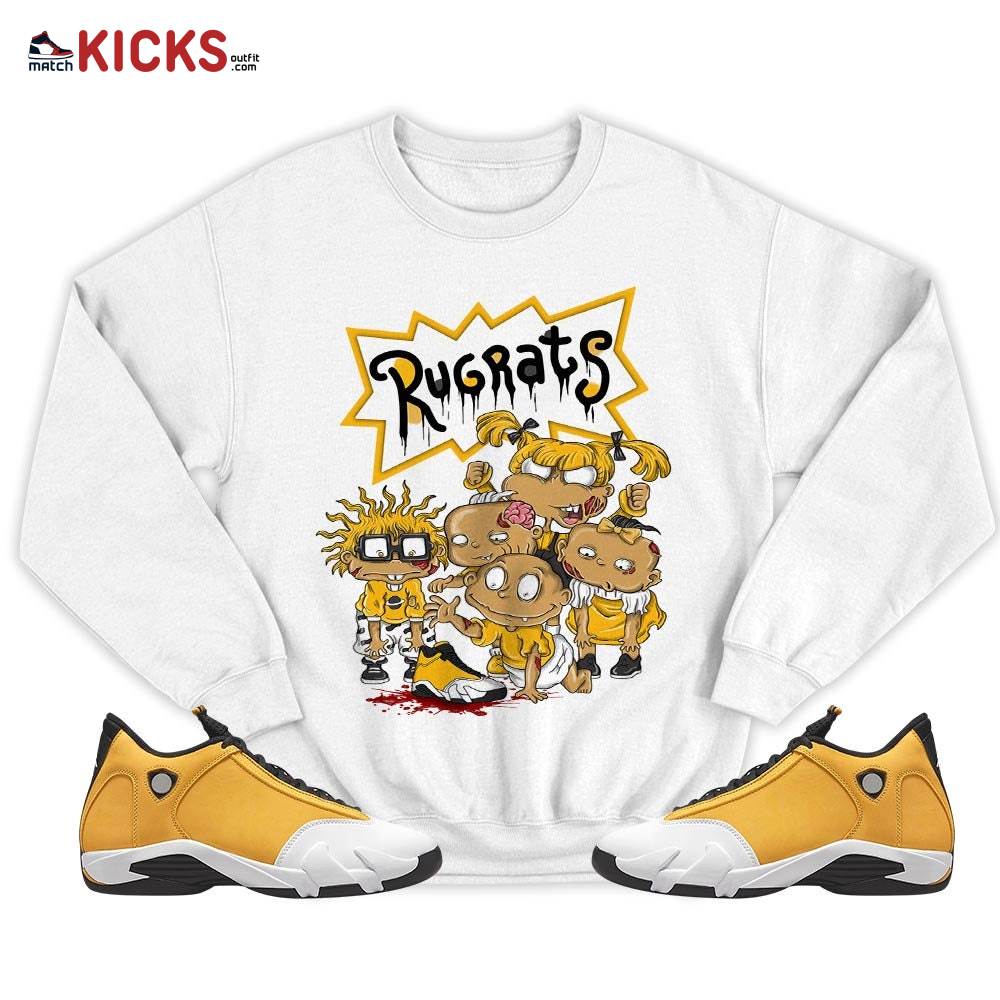 Rugrats Zombie Sneaker Shirt Match Light Ginger 14s, Jordan 14 Retro Light Ginger MKO T-Shirt Rugrats Zombie Sneaker Shirt Match Light Ginger 14s, Jordan 14 Retro Light Ginger MKO T-Shirt