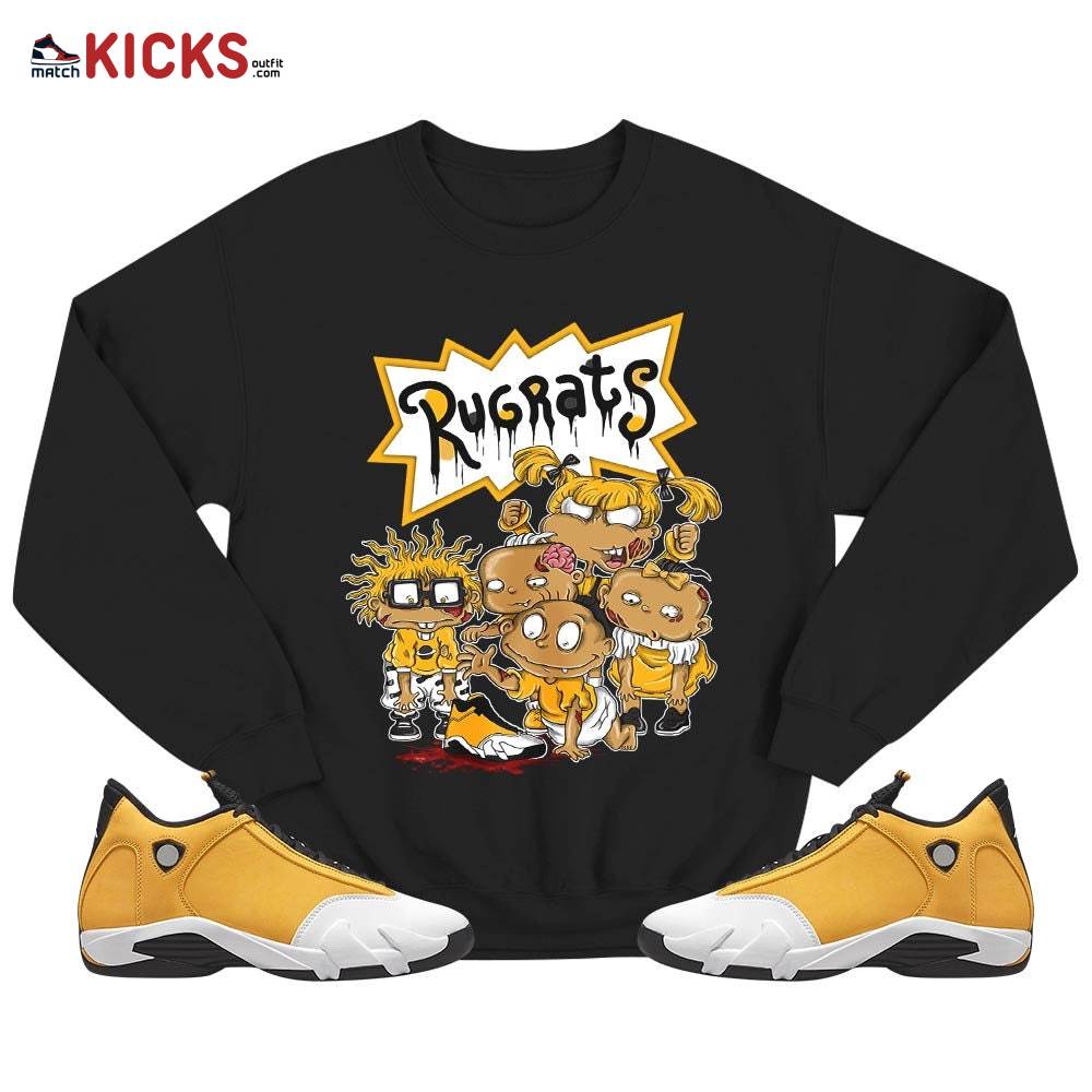 Rugrats Zombie Sneaker Shirt Match Light Ginger 14s, Jordan 14 Retro Light Ginger MKO T-Shirt Rugrats Zombie Sneaker Shirt Match Light Ginger 14s, Jordan 14 Retro Light Ginger MKO T-Shirt